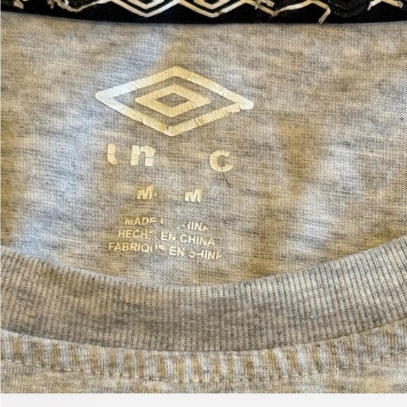 Women’s Umbro Gray Cropped T-Shirt Medium - Picture 4 of 4